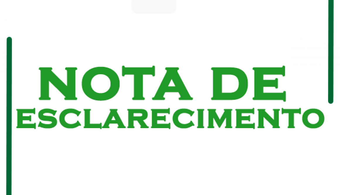 nota de esclarecimento arte