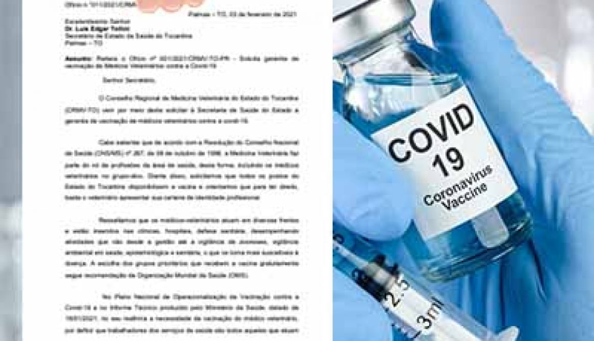 ofícios sobre vacinação de mv's