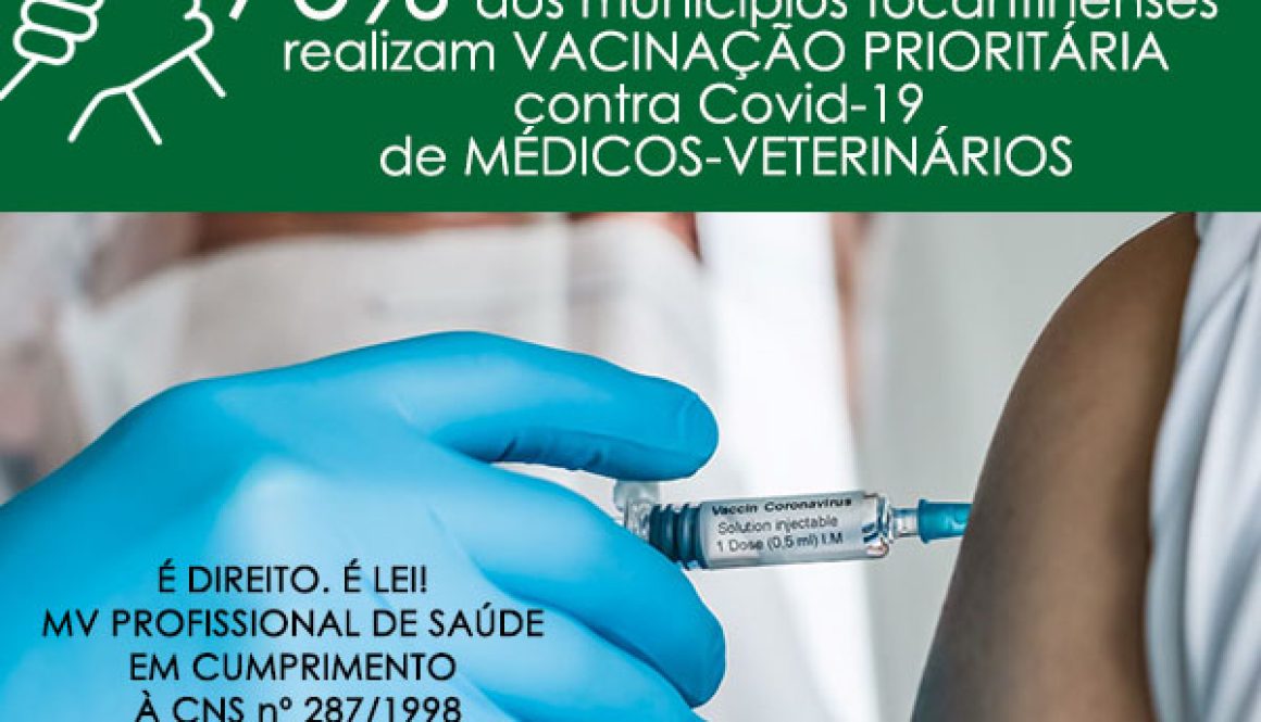 70% doss municípios tocantinenses estão vacinando mvs
