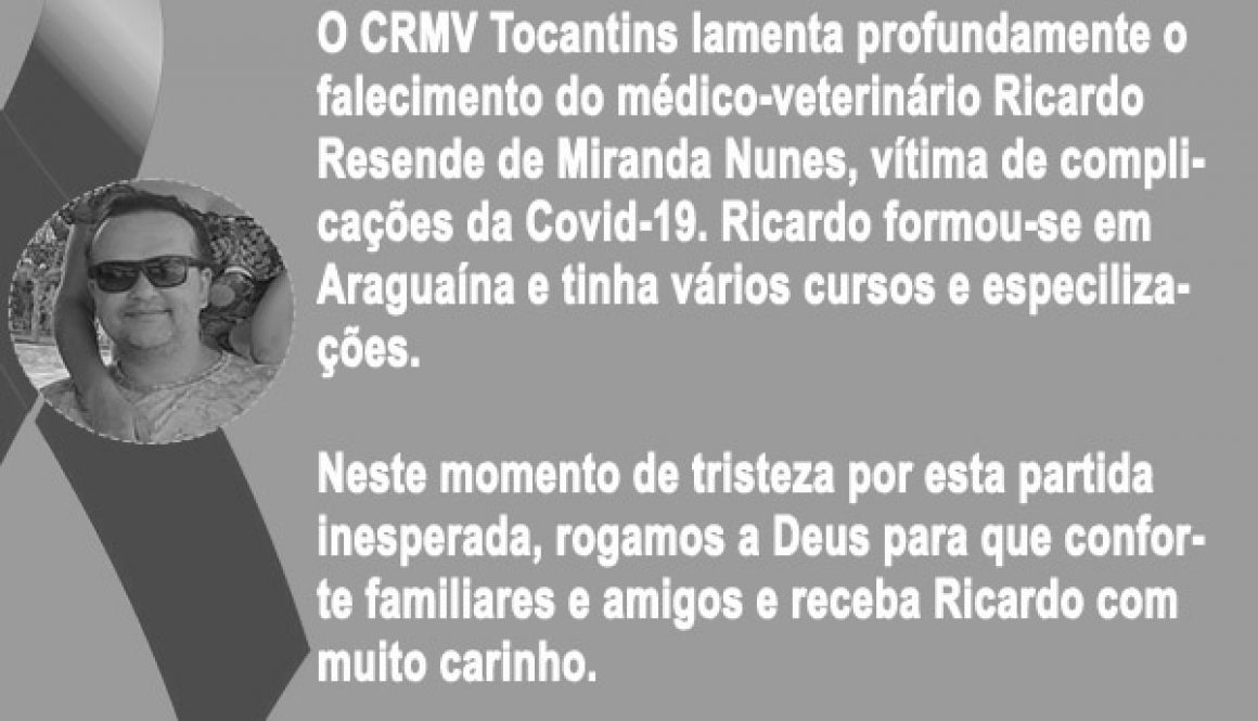 nota de pesar - Ricardo nota de pesar - Ricardo