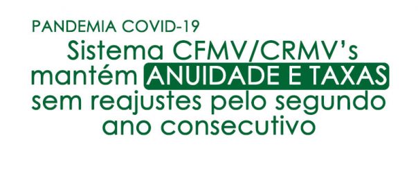 anuidade e taxas sem reajustes