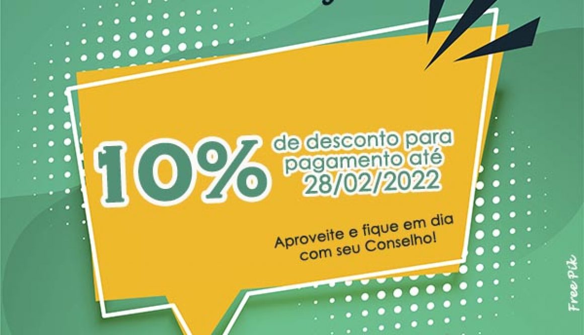 anuidade 2022 - 10%