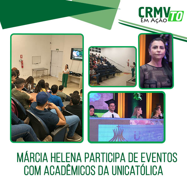 Márcia participa de eventos para acadêmicos na Unicatólica