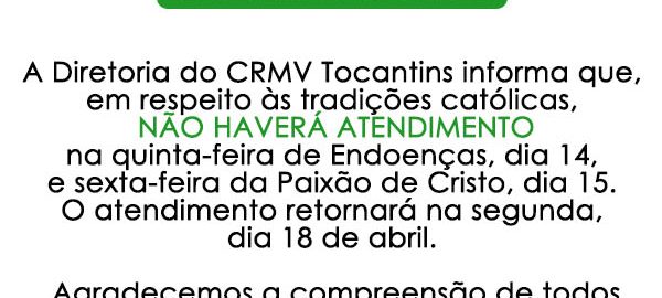 funcionamento no feriado da paixão de cristo