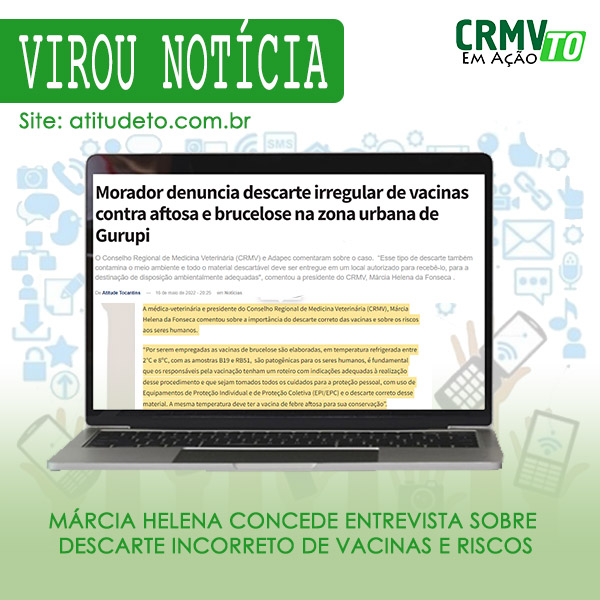 virou notícia - caso de vacinas descartadas incorretamente