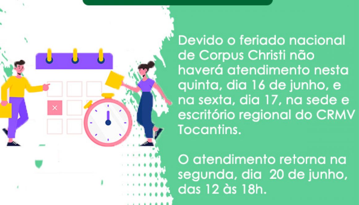 comunicado feriado corpus christi