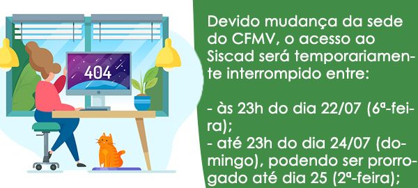 comunicado siscad fora do ar