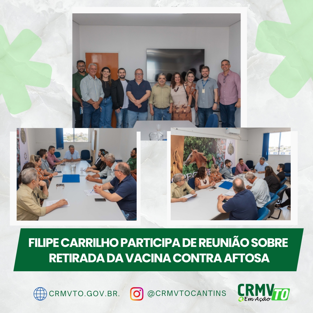filipe participa de reunião sobre retirada da aftosa