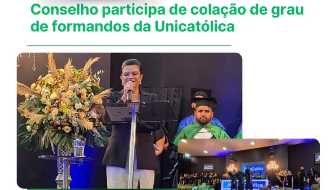 vice-presidente em colação de grau unicatólica