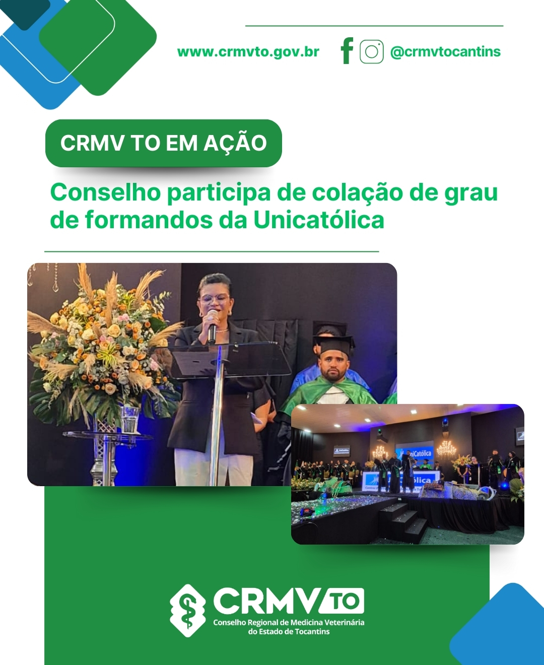 vice-presidente em colação de grau unicatólica