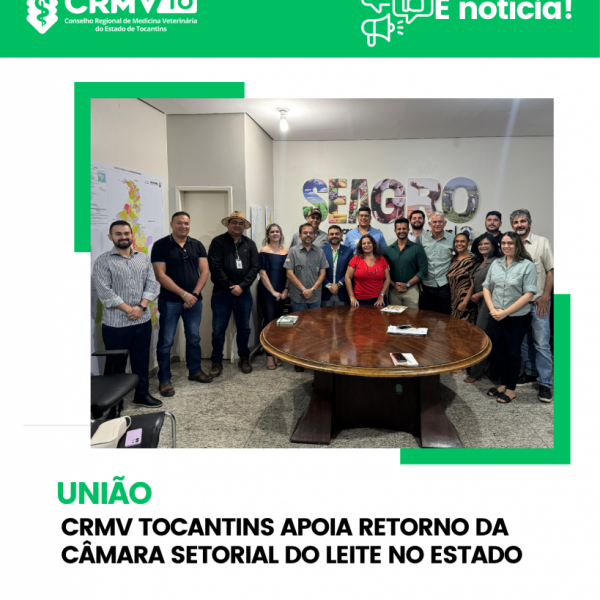 CRMV apoia retorno da Câmara Setoriala do leite