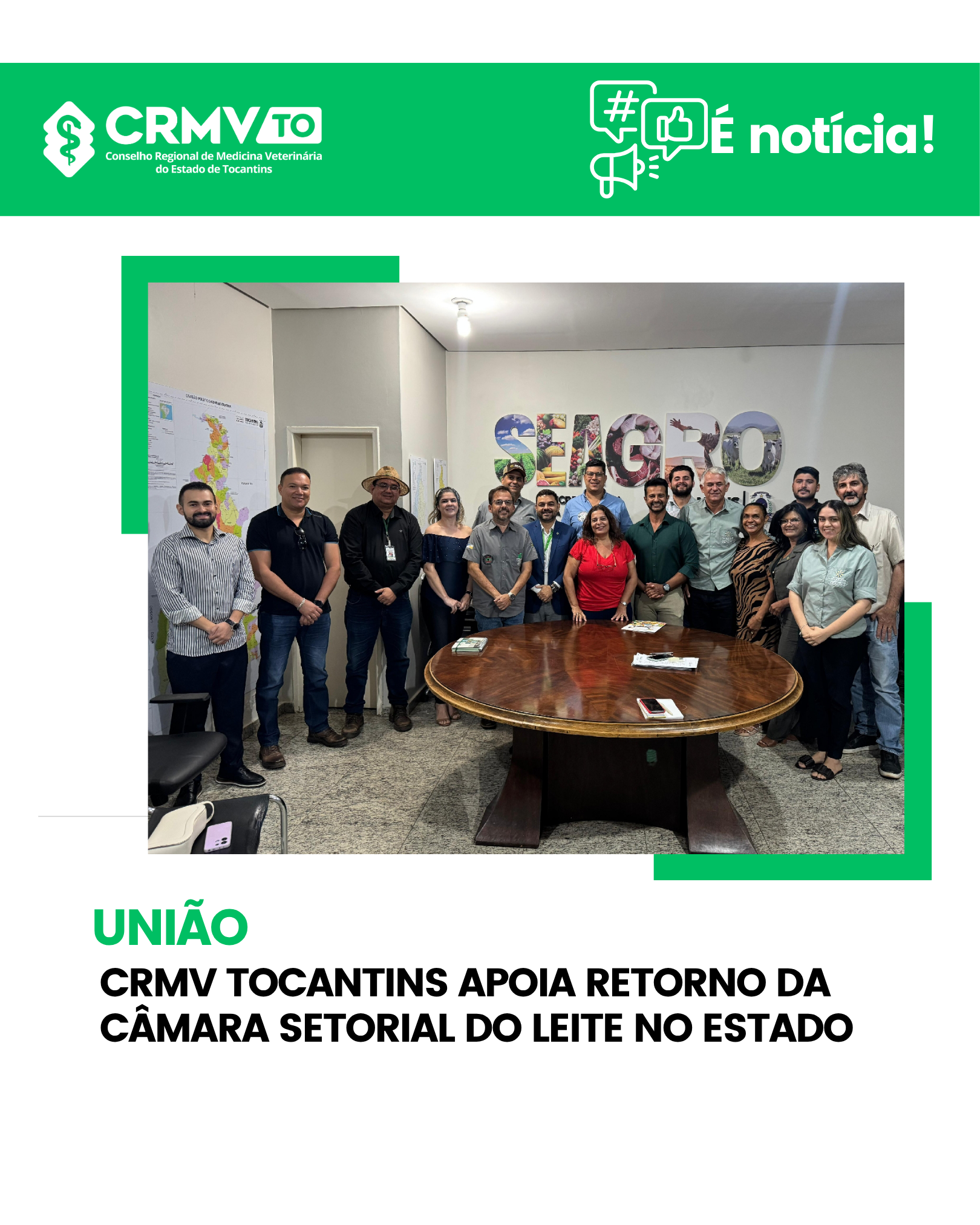 CRMV apoia retorno da Câmara Setoriala do leite