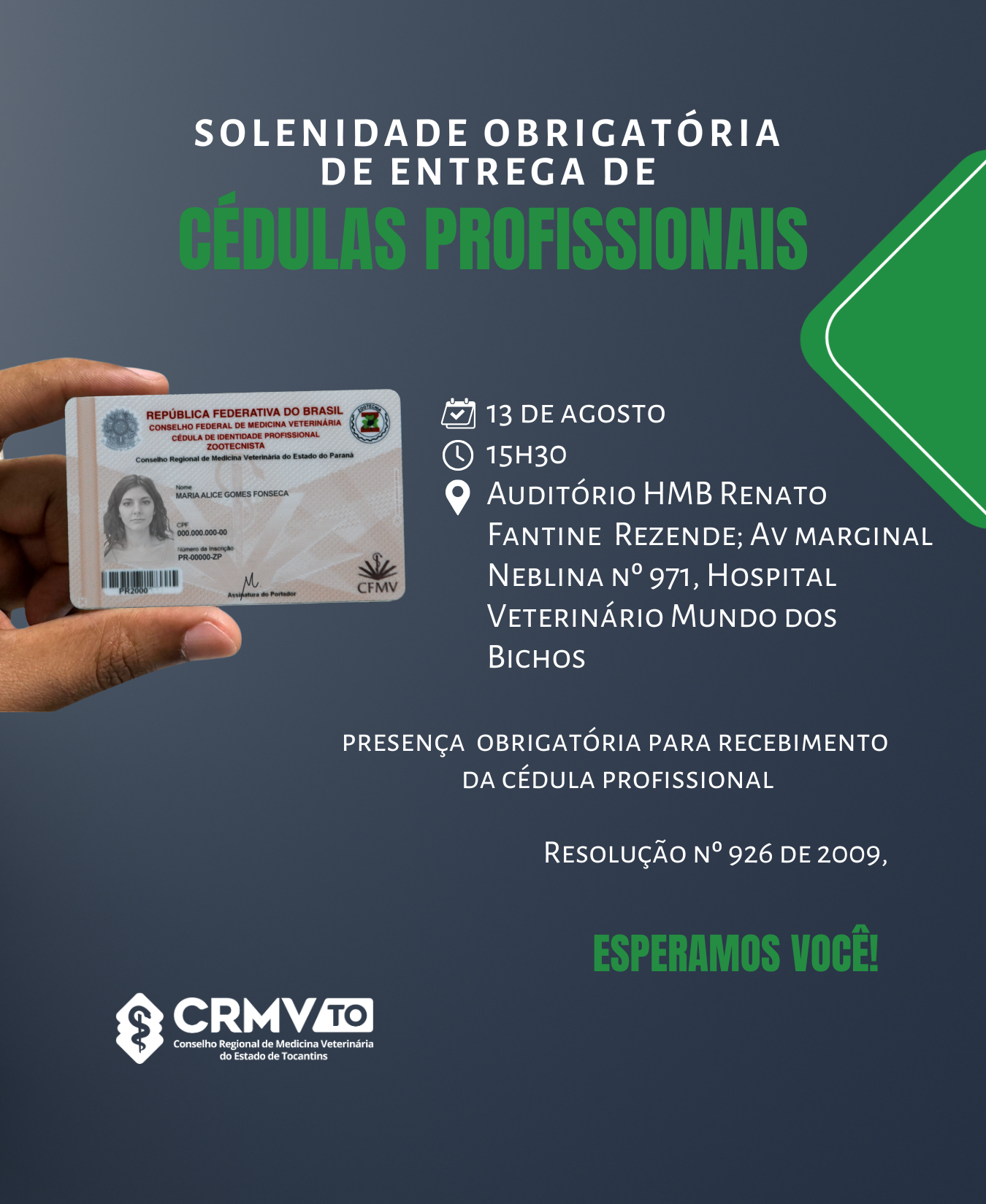 solenidade de entrega em araguaína