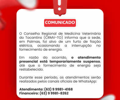 Instagram Post Comunicado Simples Laranja e Branco